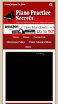 Mobile Screenshot of pianopracticesecrets.com