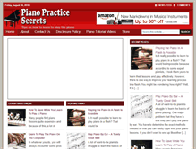 Tablet Screenshot of pianopracticesecrets.com